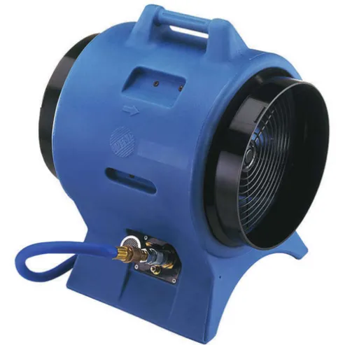Ventiladores y sopladores accionados por aire para espacios confinados