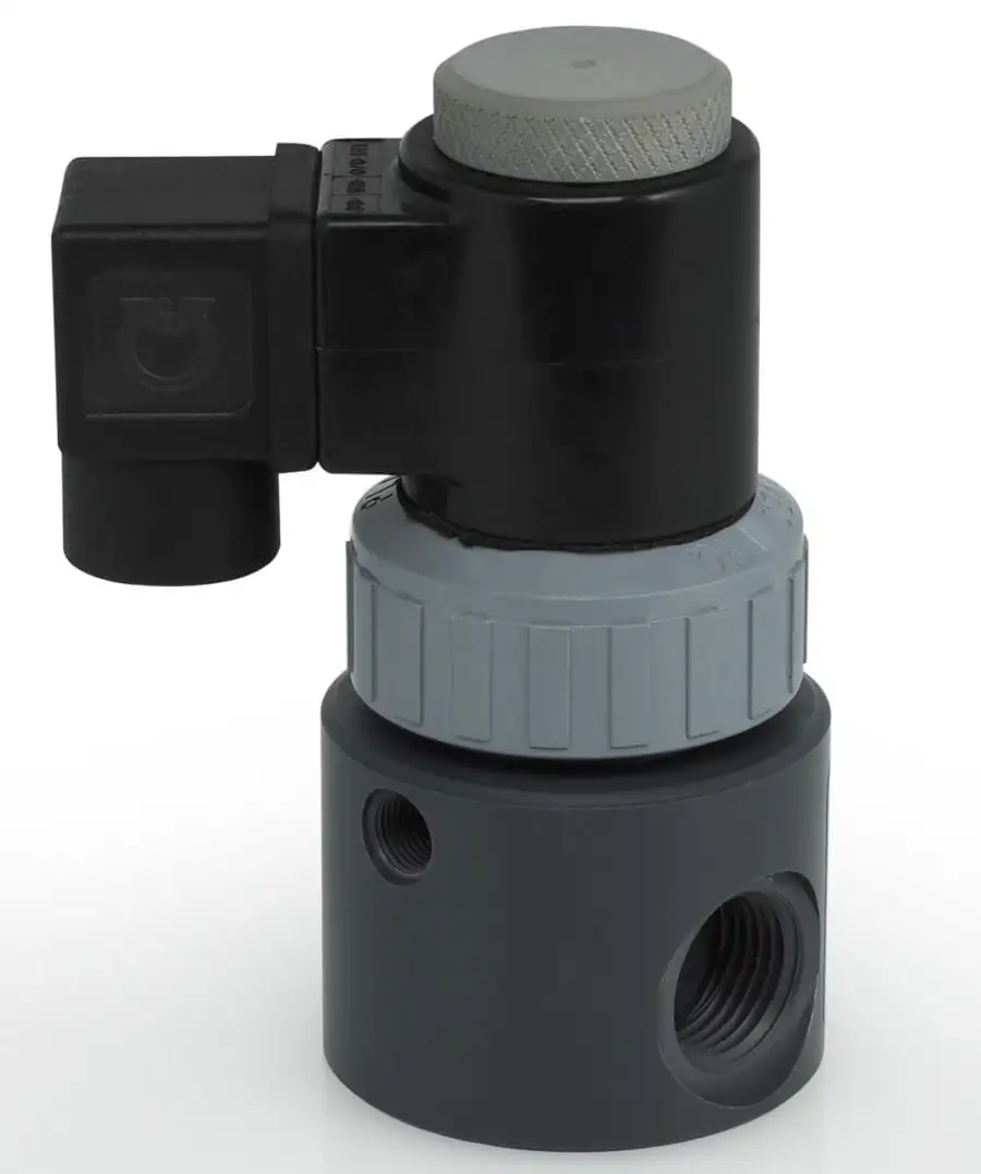 Válvulas de solenoide de plástico