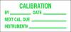 Etiquetas de calibración e inspección