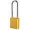 Lockout Padlock Keyed Alike Yellow 1/4 Inch Diameter