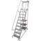 Rolling Ladder Assembled Handrail Platform 80 Inch Height