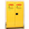 Szafa bezpieczeństwa HAZ-MAT, 60 galonów, żółta, dwoje drzwi, samozamykająca