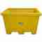 Storage Tote, 123 Gallon Spill Capacity, Yellow, HDPE