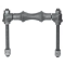 Galvanized Pipe Roll Support, 16 Inch Size
