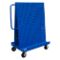 A-Frame Wózek panelowy, panel Pegboard, rozmiar 24 x 42-1/2 x 52 cale, niebieski
