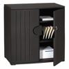 Storage Cabinet, 46 Inch Height, Hdpe, Black