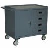 Mobile Cabinet Workbench, Steel, 27 Inch Depth, 36 Inch Height, 42 Inch W