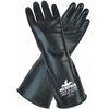Chemical Resistant Gloves, Size XL, 14 Inch L, Black