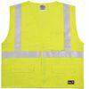 Flame Resistant Vest, Lime with Silver Stripe, 2XL/3XL