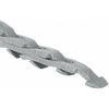 Gray Adjustable Link Round Belt, Rough Texture, 9/16 Inch Diameter