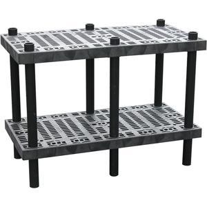 ADD-A-LEVEL AW4824 Regulowany stół warsztatowy, 48 L x 24 W, Grid Top | AG8EQH