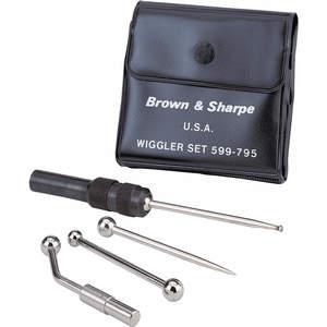 BROWN & SHARPE 599-795 Wiggler Set Disc.100 Bola 1/4 Vástago 1/4 | AC7MCC 38N907