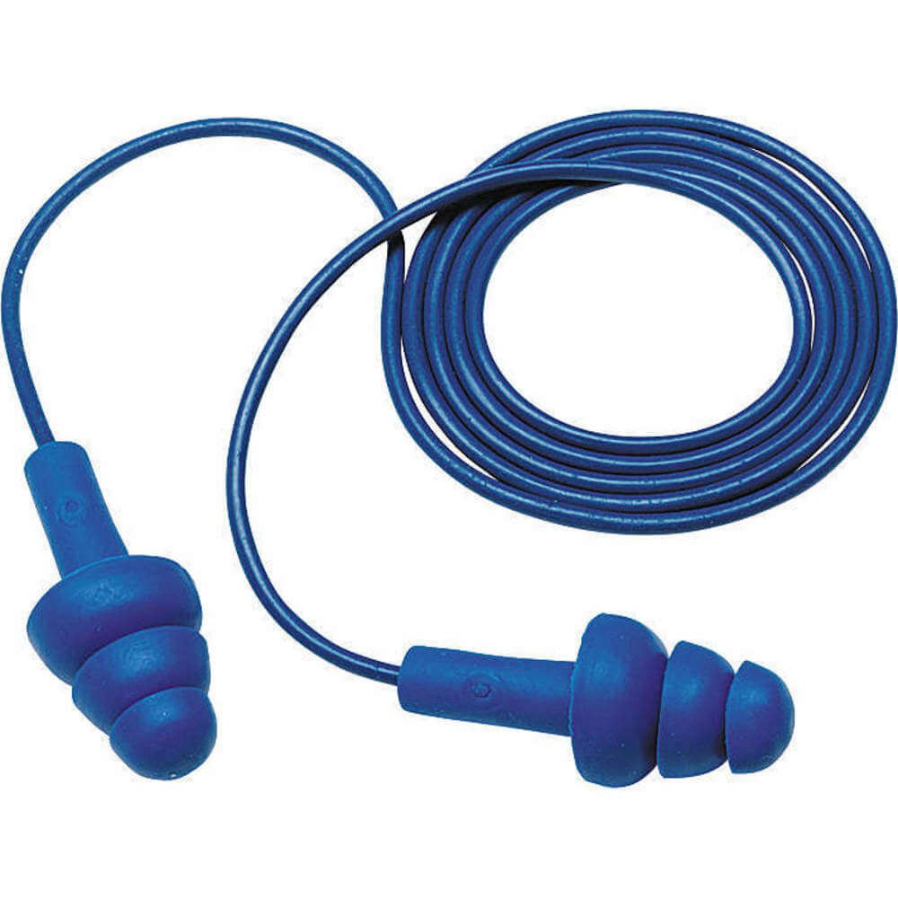 3M 340-4017 Tapones para los oídos, 25db, con cable, detectables, universales, paquete de 200 | AA6PTB 14L954