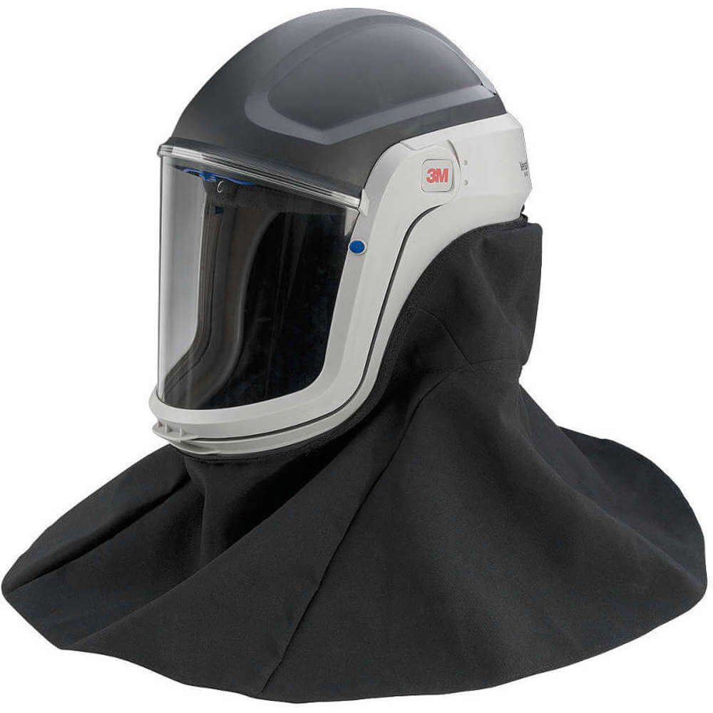 Conjunto de casco respiratorio 3M M-407, con visera premium y cubierta resistente al fuego | AA3UXH 11W008