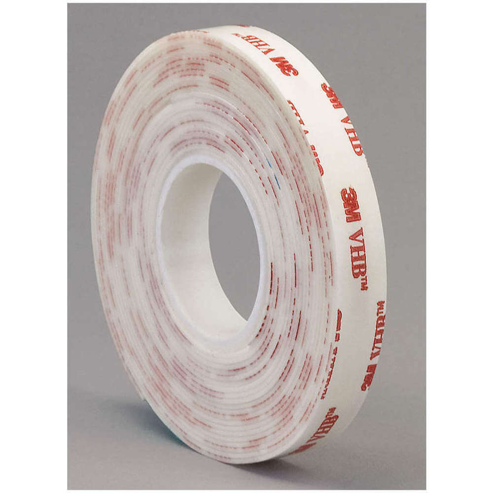3M 4950 Double Sided Vhb Tape 1 Inch x 5 yd White | AA6VRH 15C370