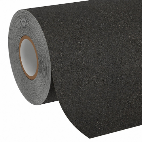 Solid Black Anti-Slip Tape, 12 Inch x 60.0 Feet, 60 Grit Aluminium Oxide