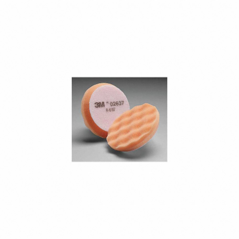 Tampone lucidante, velcro, diametro esterno 3 3/4 pollici, arancione, velocità massima 12000 giri/min