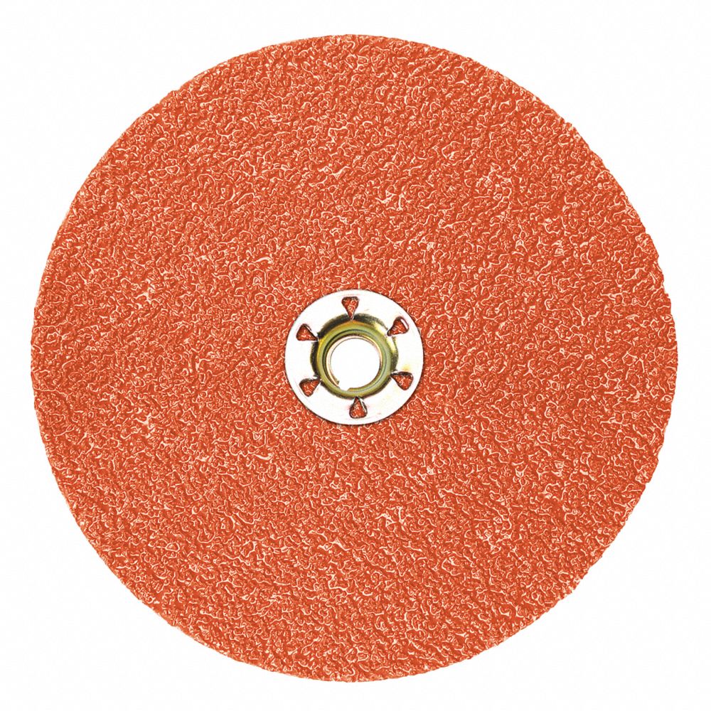 Fiber Disc, Ceramic, Coated, 7 Inch Disc Diameter, No Hole Mounting Hole Size