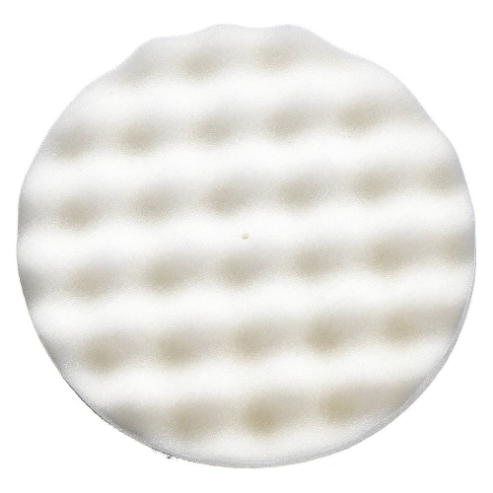 Polishing Pad, Hook-and-Loop, 3 Inch Outside Dia, White, 12000 RPM Max Speed