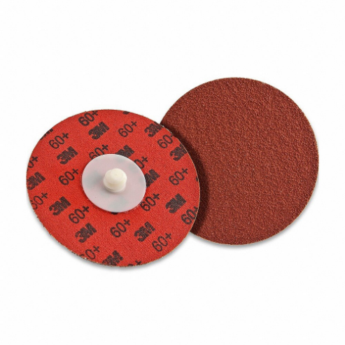 Disco de lijado de cambio rápido, TR, 1 1/2 pulgada de diámetro, cerámica, grano 60, paquete de 50