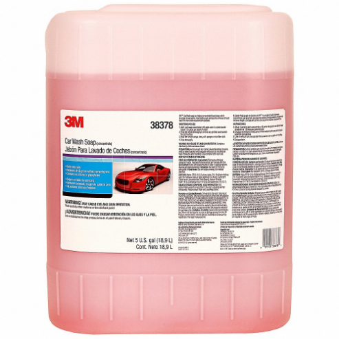 Jabón para lavado de autos, concentrado, para lavado de camiones y remolques, líquido, jarra, tamaño de contenedor de 5 galones