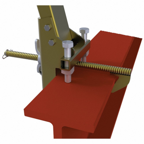 3M 7400052 Stanchion Base, Reusable, Lifeline/Stanchion, Bolt-On, Hll, 310 Lb Capacity, Steel, I-Beam | CN7VKL 61DG10