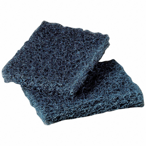 Scouring Pad, Fiber/Mineral/Resin, 5 Inch Length, 1 Inch Height, Green, 40 PK