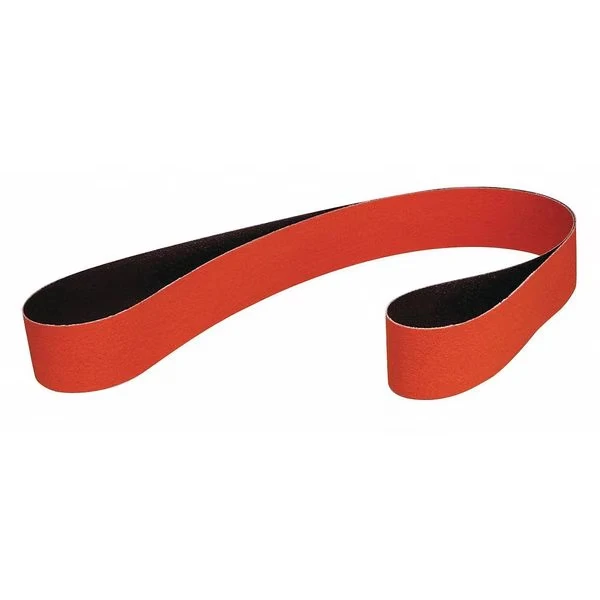 Sanding Belt, 2 Inch W, 2-23/64 Inch L, Closed Coat, Ceramic, 80 Grit, Orange