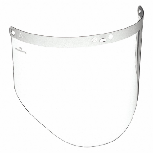 Faceshield Visor, Clear, Uncoated, Propionate, 9 Inch Visor Height