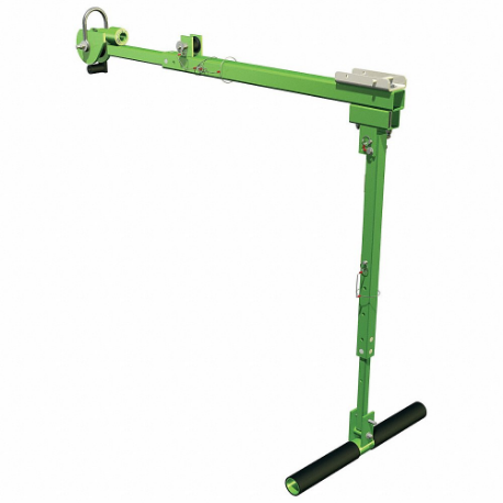Pole Hoist System, 10 ft Height, Steel, Green