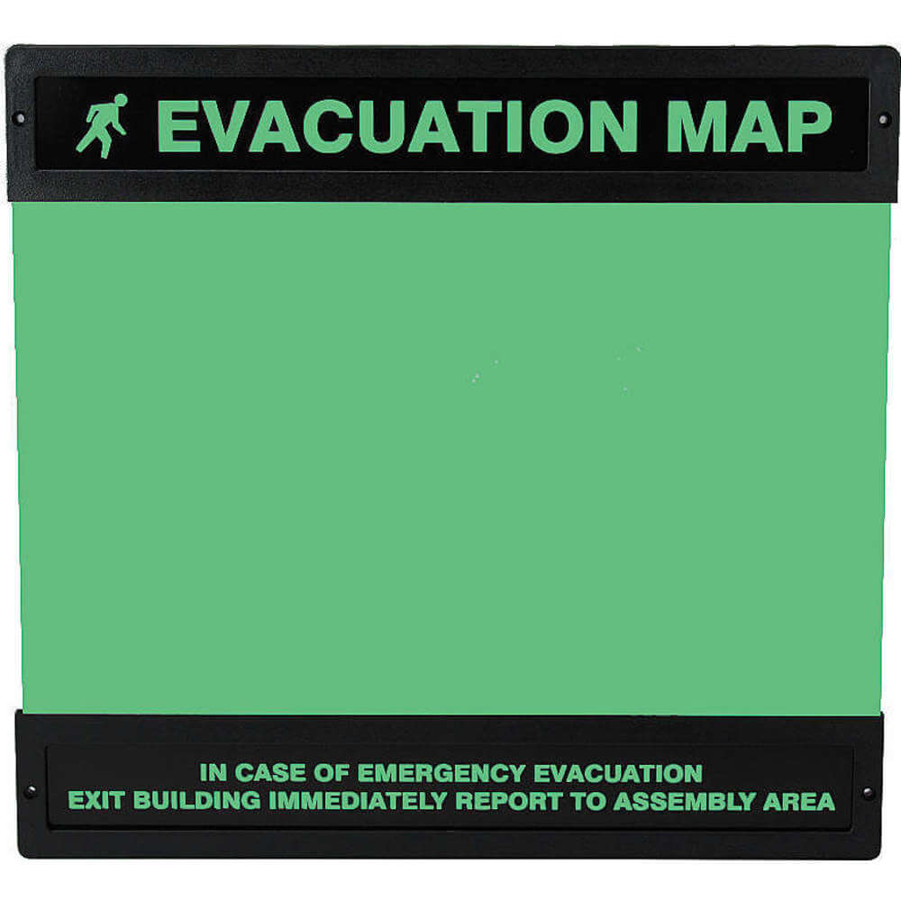 Supporto per mappa di evacuazione 11 pollici x 17 pollici