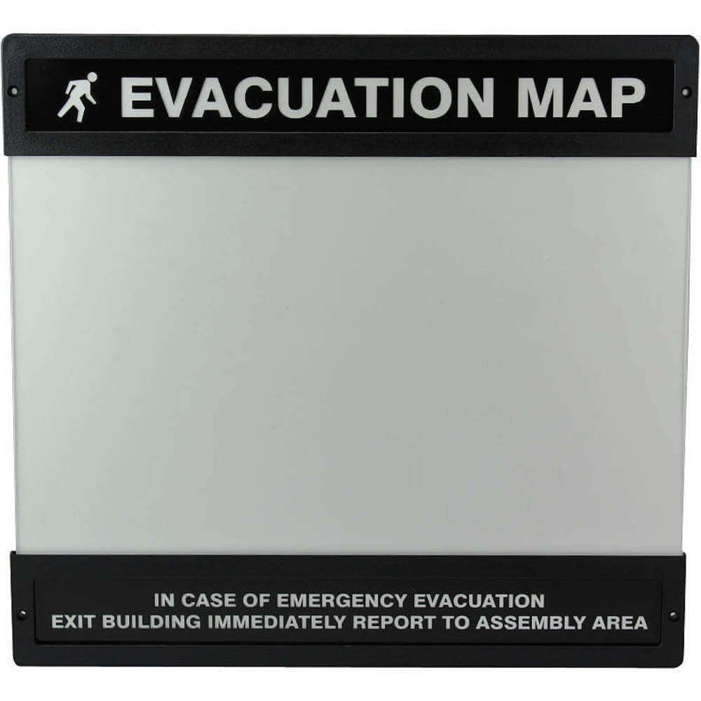Supporto per mappa di evacuazione 11 pollici x 17 pollici