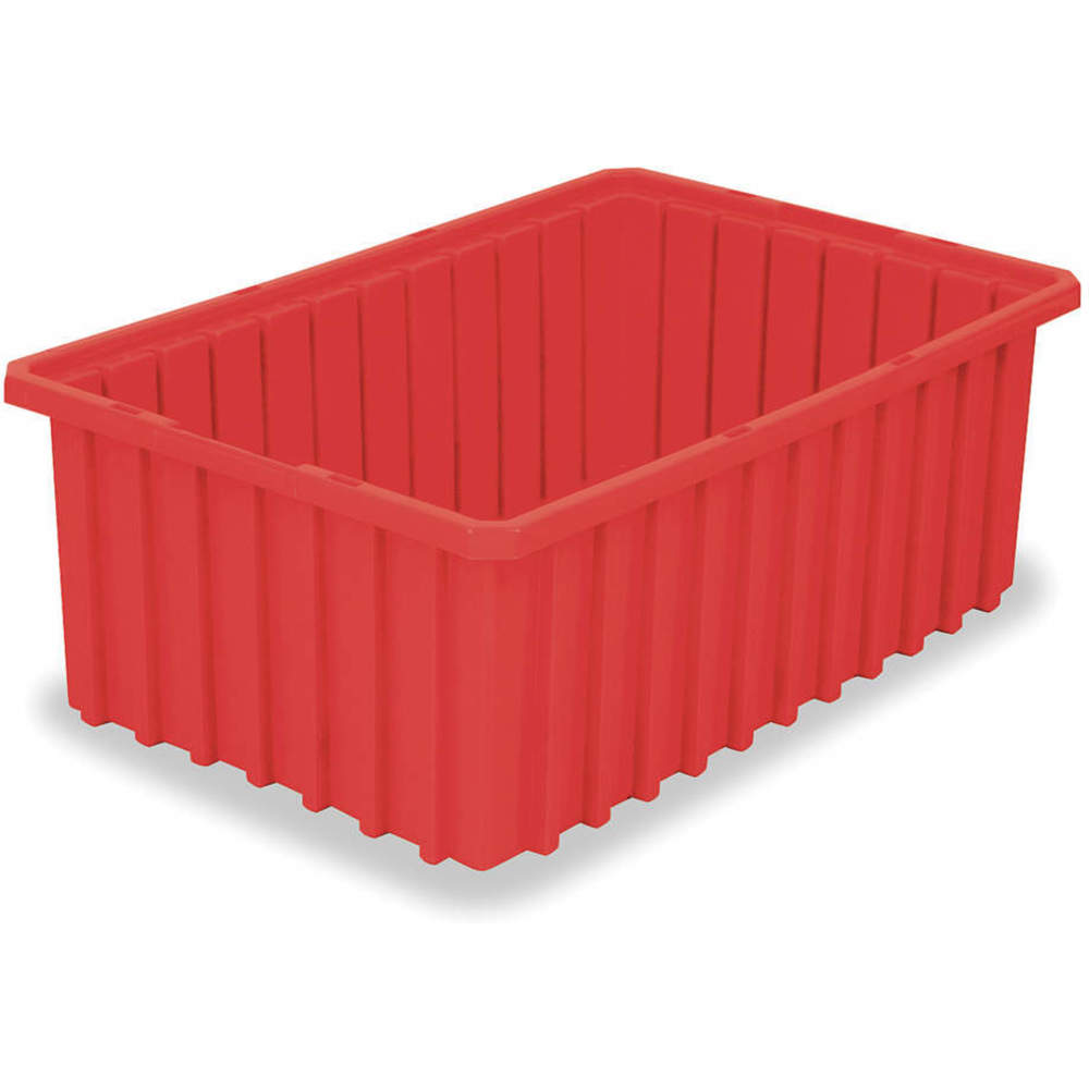 分隔盒，16-1/2 英吋長，10-7/8 英吋寬，4 英吋高，紅色