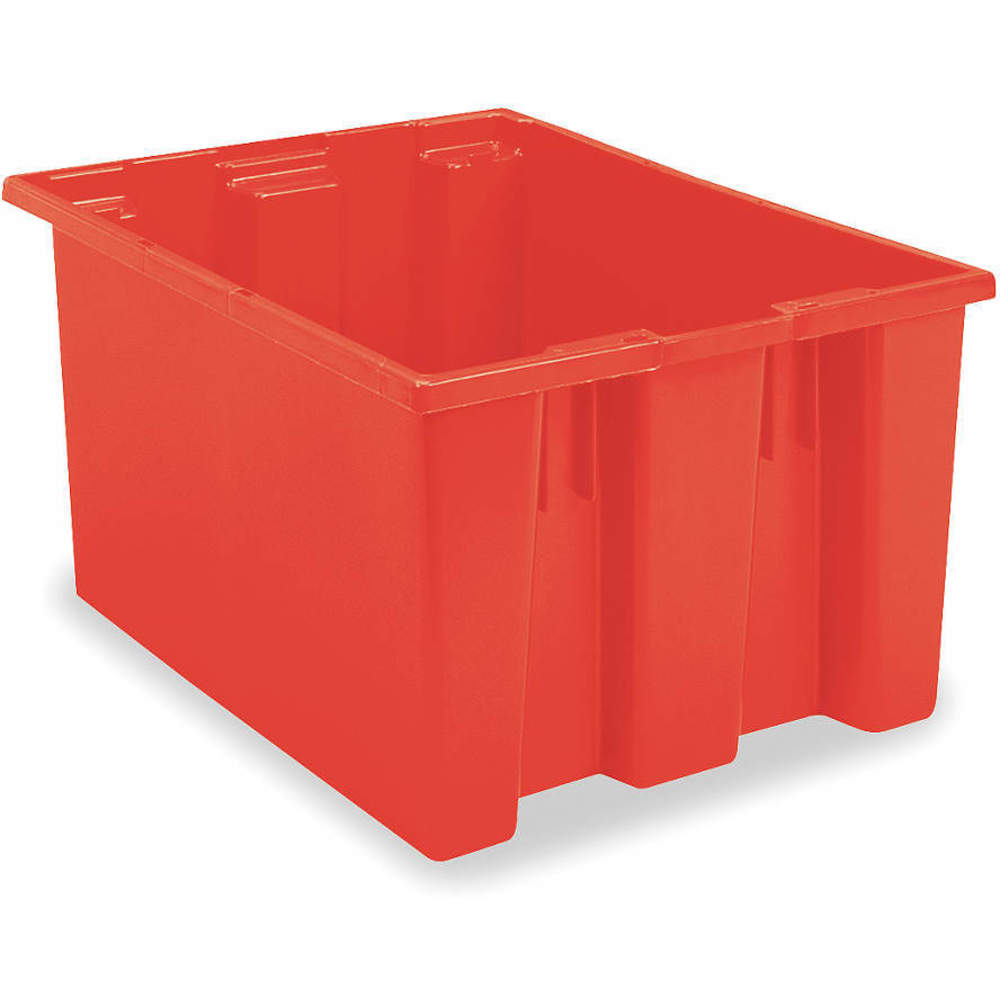 Nest and Stack Container, 29-1/2 Inch Length, Red
