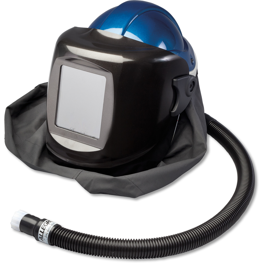 Supplied Air Shield And Welding Helmet, Black, With HP Temp Controller