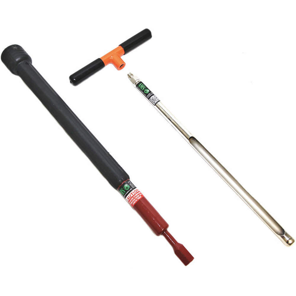Soil Recovery Probe, With Slide Hammer, 24 Inch Length, Stainless Steel
