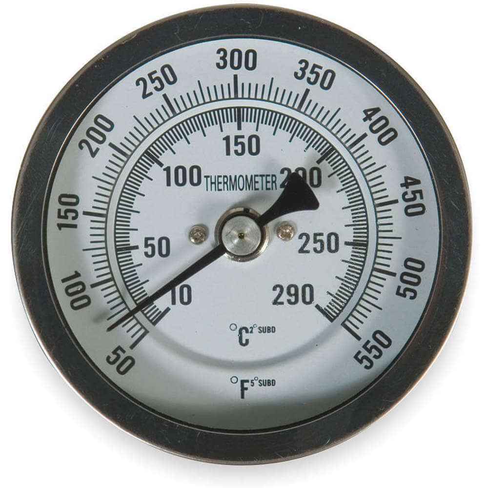 Termometr bimetaliczny 5-calowa tarcza 50 do 550f