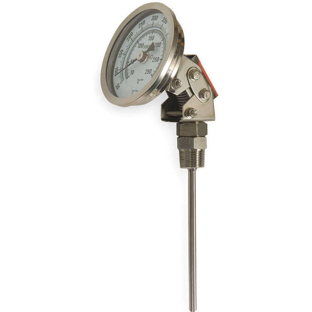 Bimetal termometer 3 tommer urskive 50 til 550f