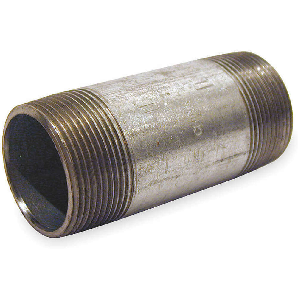 Nipplo per tubo 1-1 / 4 pollici 7-1 / 2 pollici in acciaio zincato