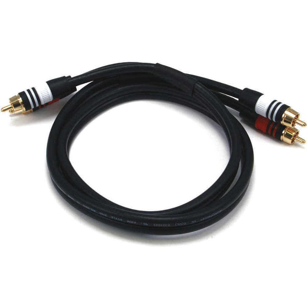 音頻/視頻電纜2 RCA M / M 3英尺