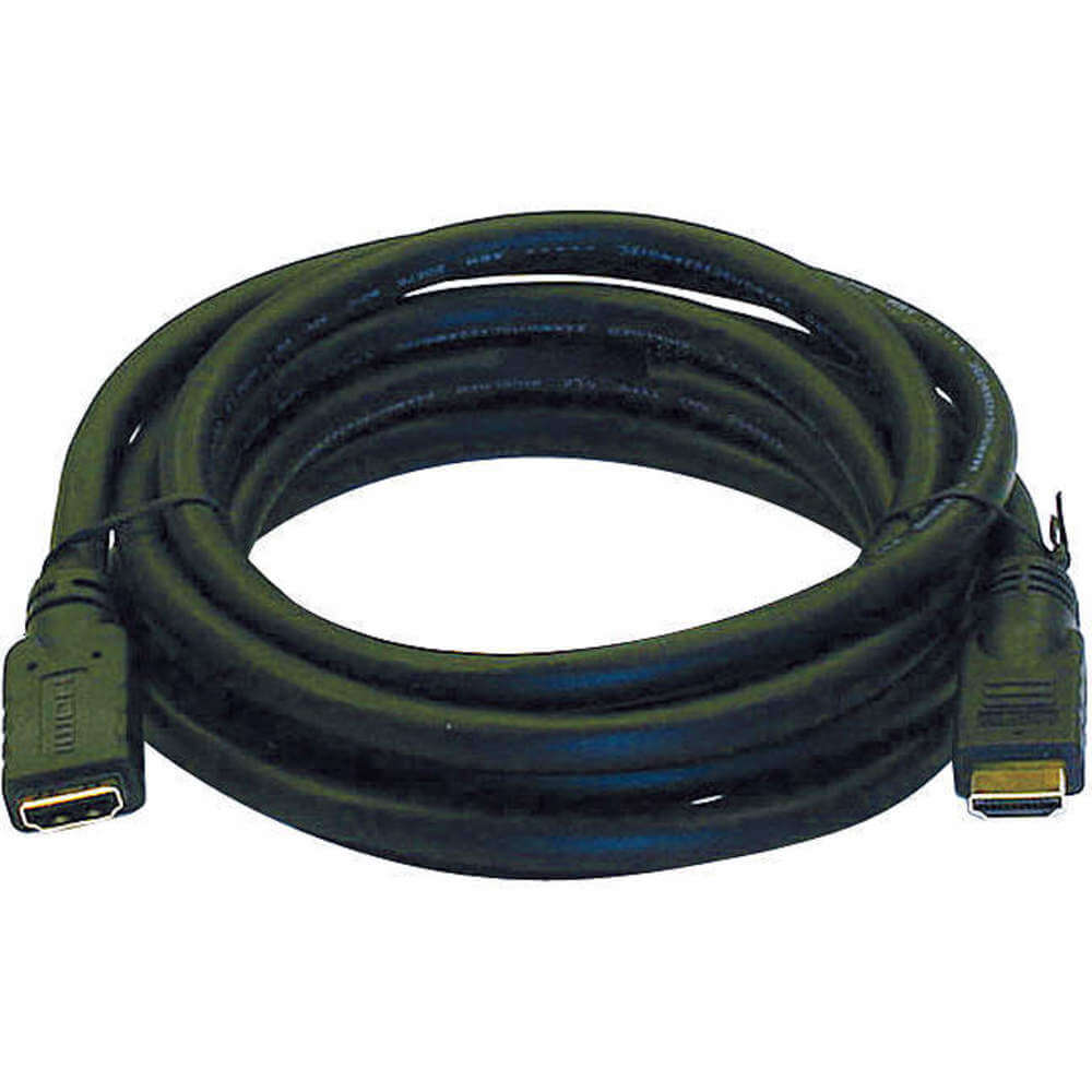 HDMI-forlængerkabel sort 10 fod 24AWG
