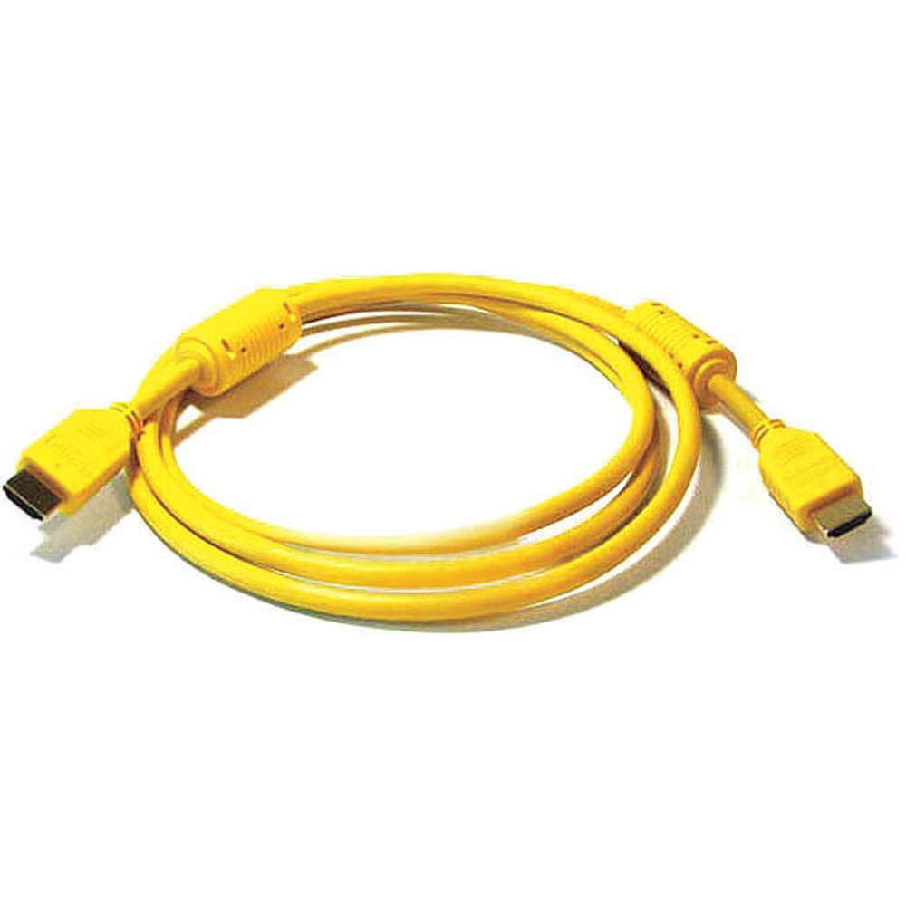 Cable HDMI de alta velocidad amarillo de 6 pies. 28AWG