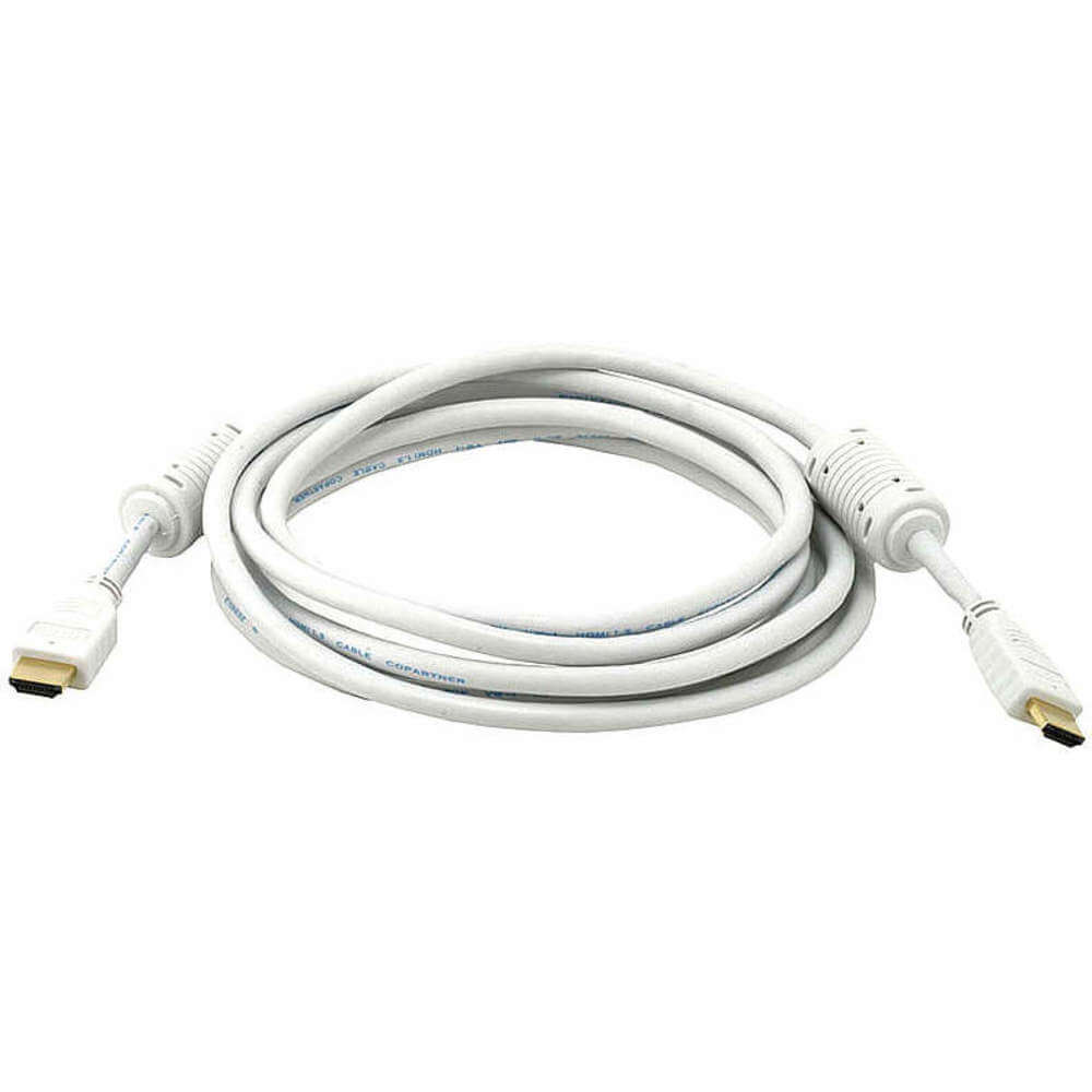 HDMI Cable High Speed White 10ft. 28AWG