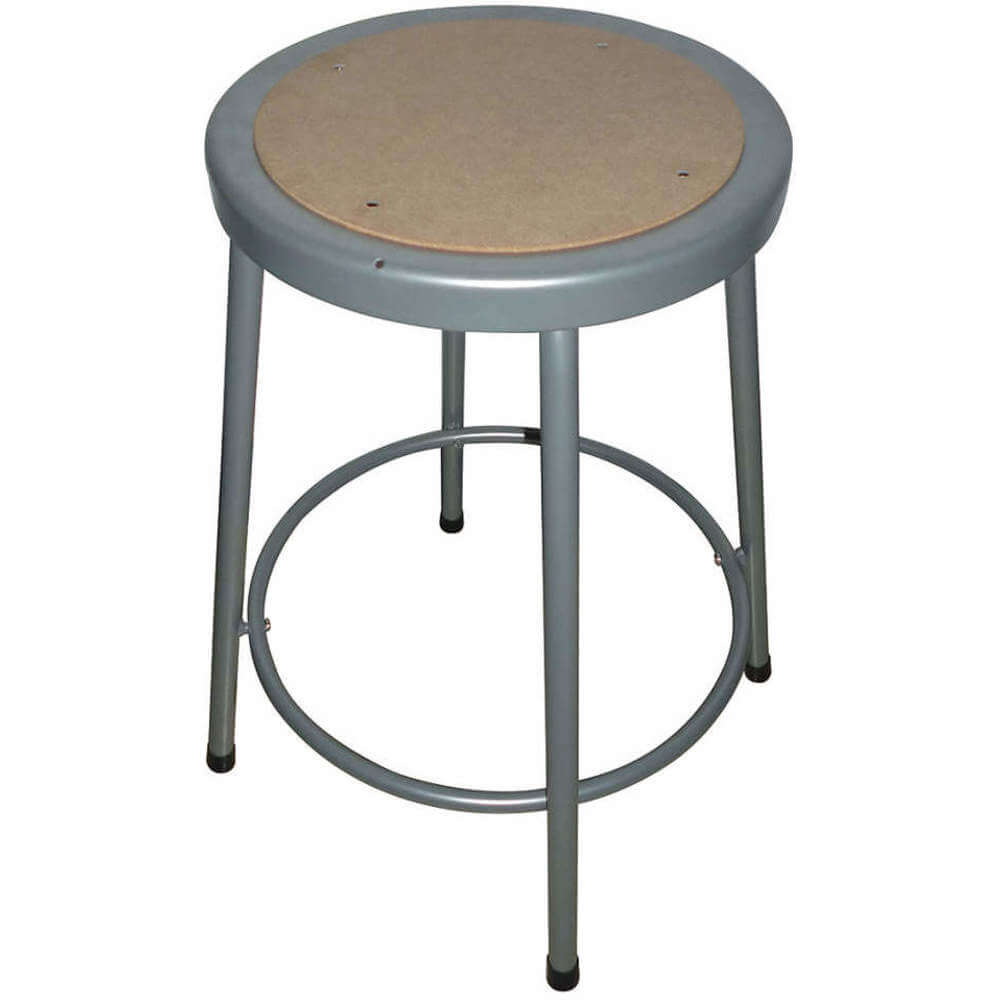 Round Stool Backless Hardboard Seat 24in