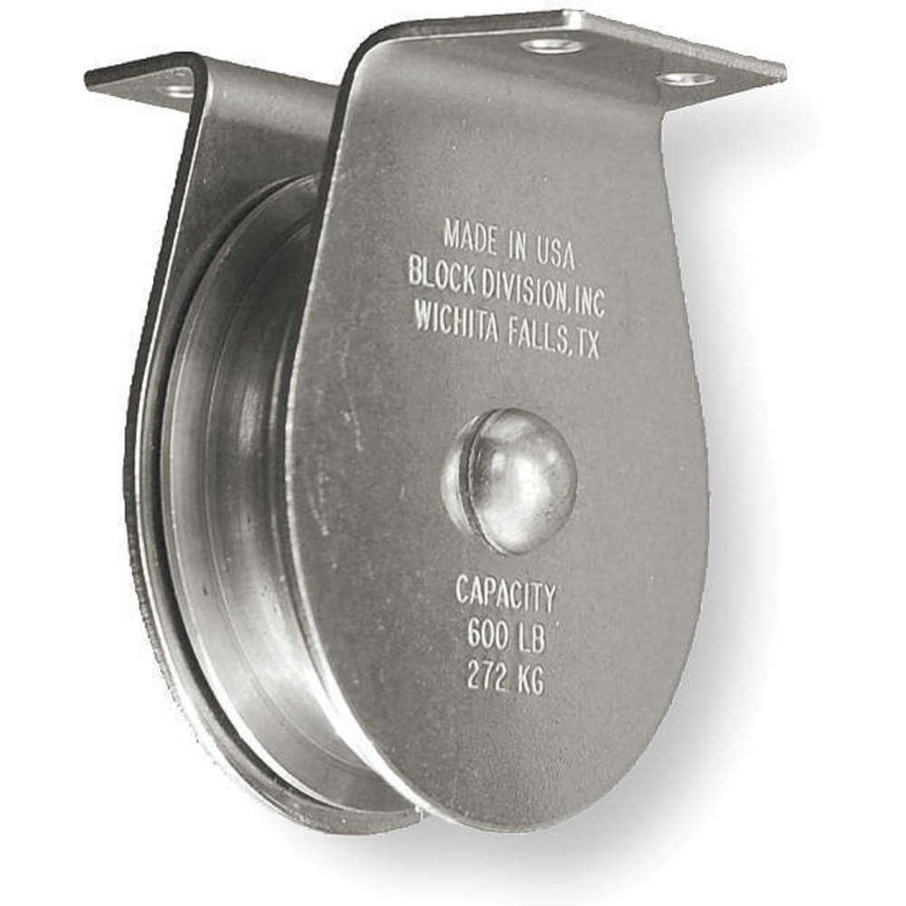 Pulley Block 800 Lb. Sheave Outer Diameter 3 Inch