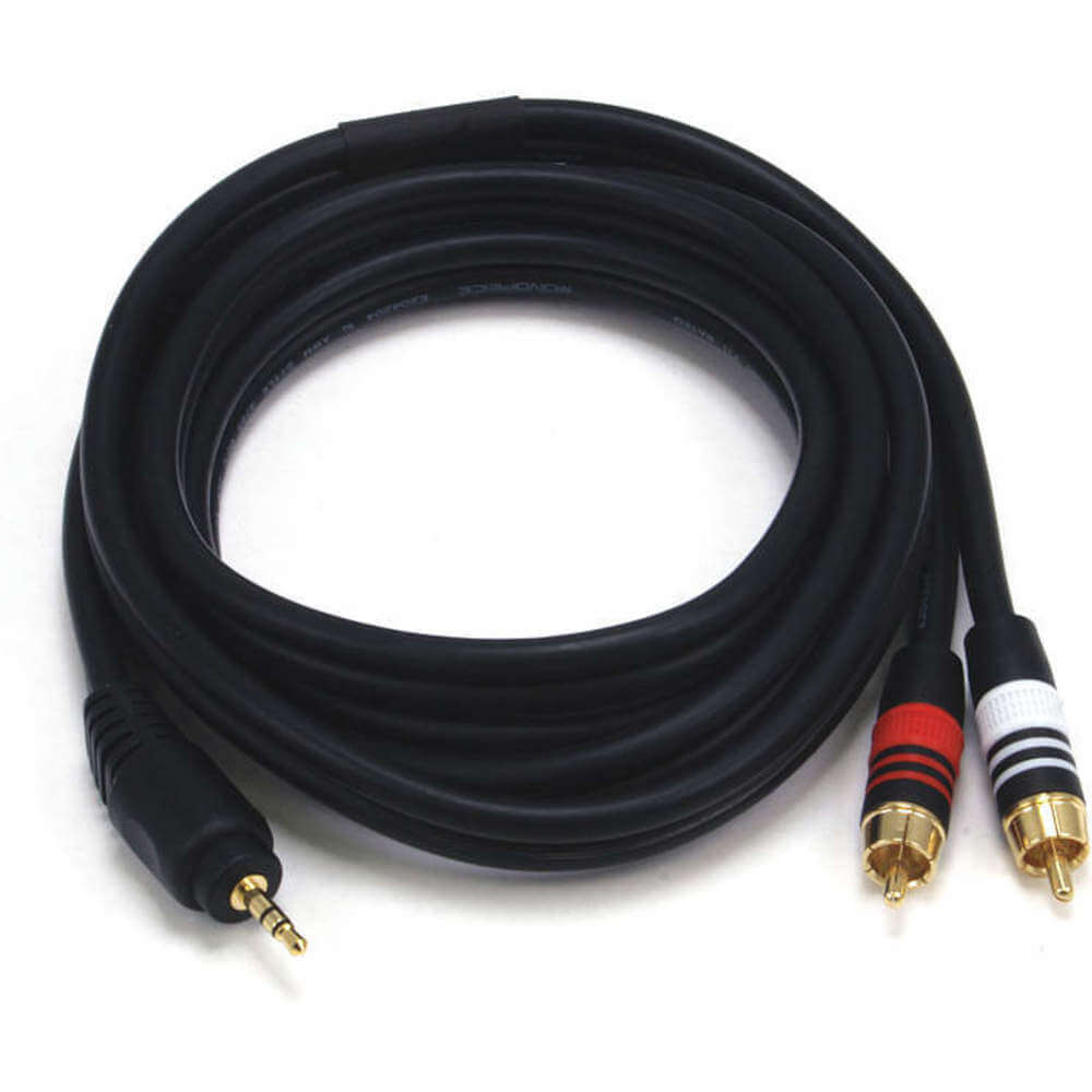 Kabel audio/wideo 3.5 mm(M)/2 RCA(M) 6 stóp