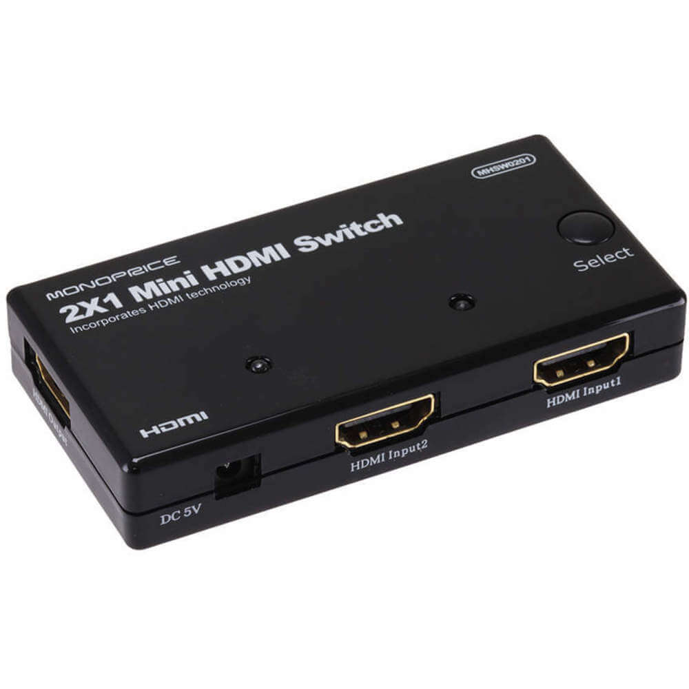 2 x 1 Mini conmutador HDMI, 4 puertos
