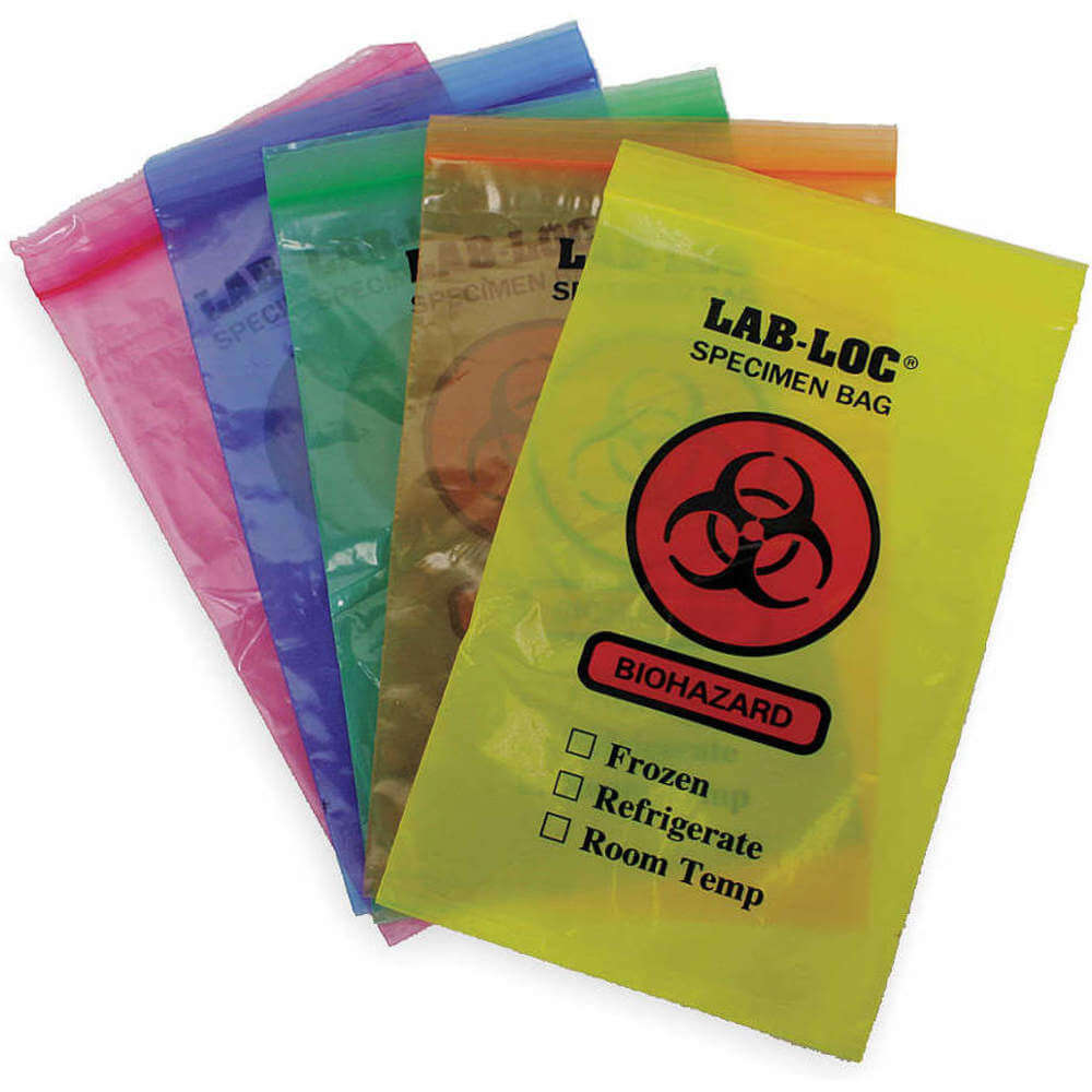 ELKAY PLASTICS LAB20609AS Biohazard taske klar - pakke med 1000 | AC9RHX 3JFP7