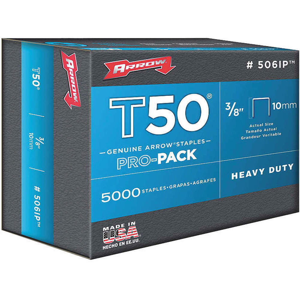 Staples T50 3/8 x 3/8 Inch Length - Pack Of 5000
