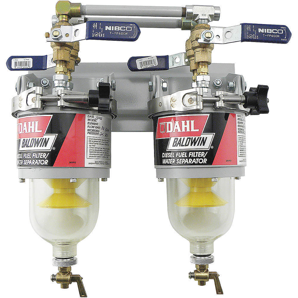BALDWIN FILTERS 100-MFV Dahl Fuel/water Sep Unit Set 2 | AE2GEV 4XED9